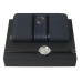 Zestaw Ungaro portmonetka Pitone Blue + zegarek Gemma, kolor czarny    				                
