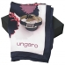 Zestaw Ungaro apaszka Alba + zegarek Sienna Blue - Silver, kolor czarny    				                